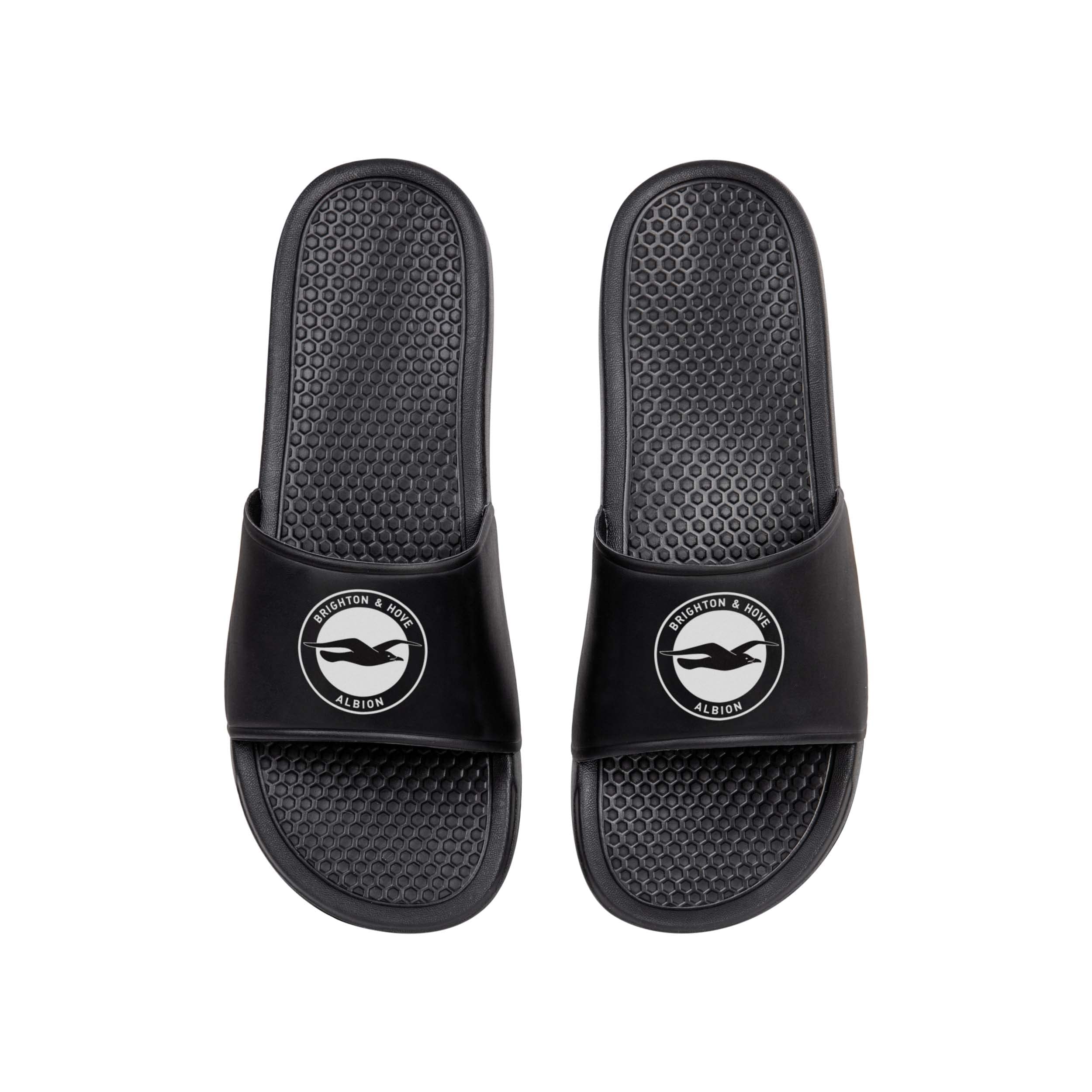 FOCO Premier League Football Brighton & Hove Albion Fan Summer Shower Pool Sliders Mens Size 12/13, Brighton Hove Albion, 12/13 UK