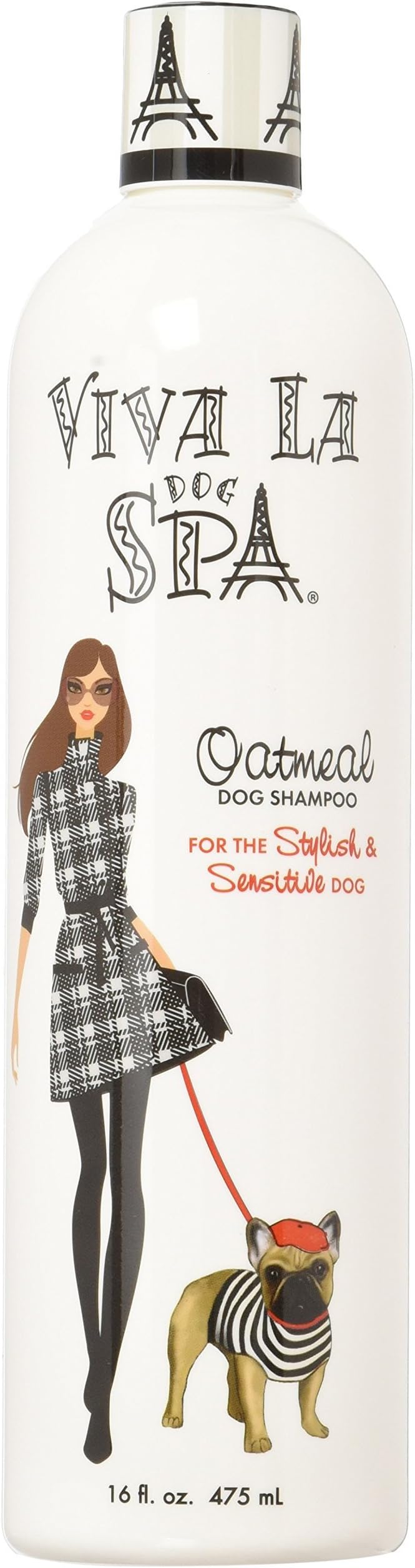 Viva La Dog Spa Oatmeal Shampoo for Sensitive Skin, 16-Ounce