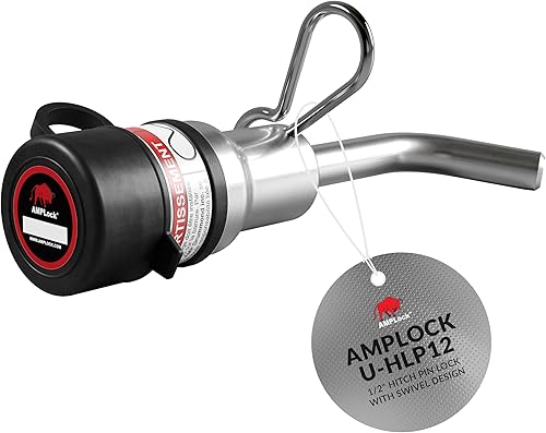 AMPLOCK Bloqueo de enganche U-HLP12 (para tubo receptor de 1 14 pulgadas x 1 14 pulgadas)