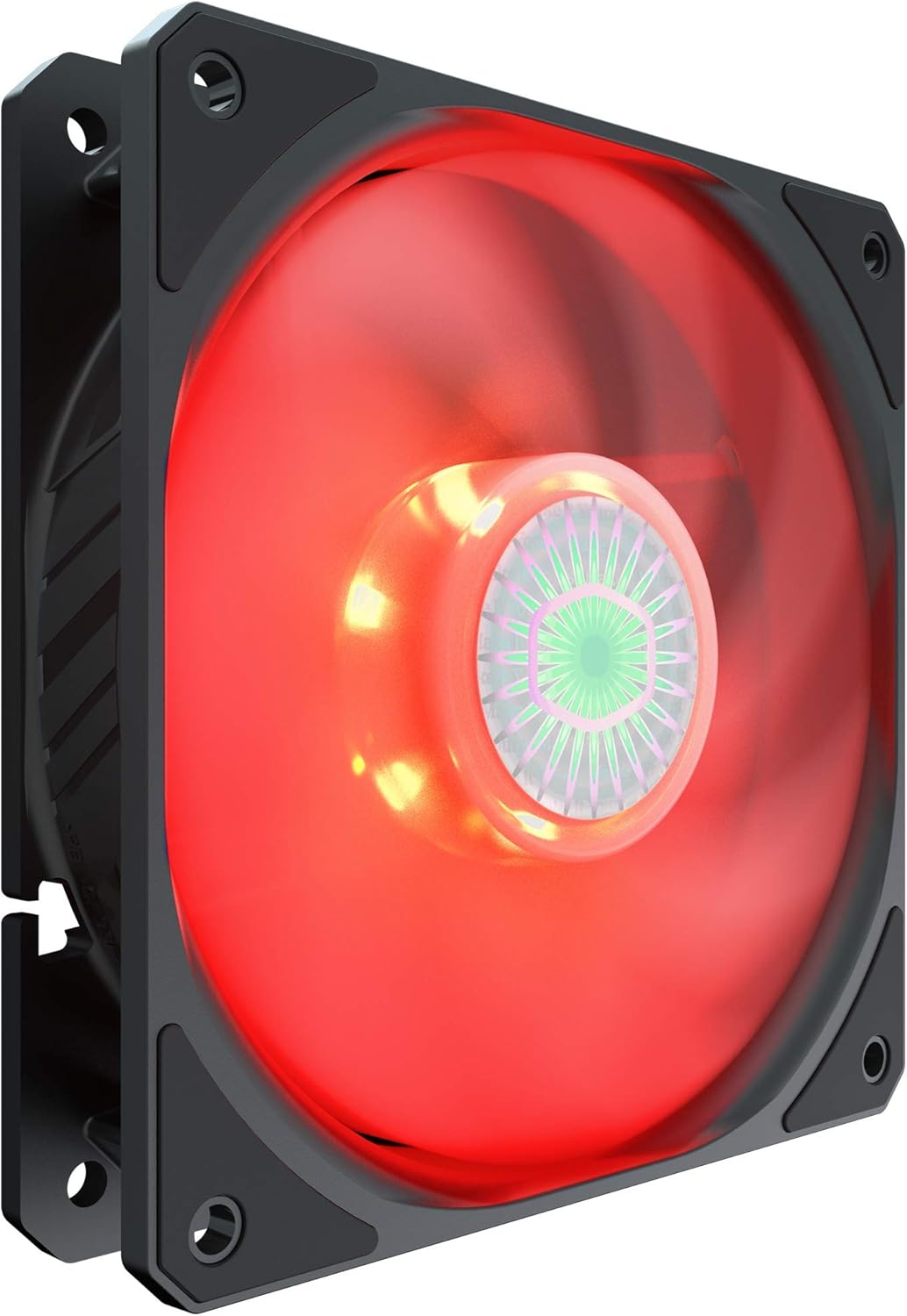Cooler Master SickleFlow 120 V2 Red Led Square Frame Fan, Air Balance Curve Blade, Sealed Bearing, PWM Control for Computer Case & Liquid Radiator : Everything Else