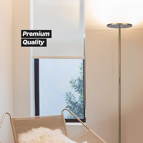 Vista 24 de Brightech - Sky 30 Flux Edition - Lámpara de pie LED Torchiere - LED superbrillante de 30 vatios - Ajuste de la temperatura de color a 3 niveles