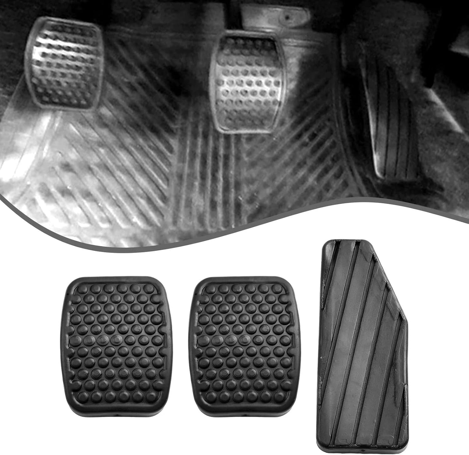 Car Accelerator Clutch Brake Pedal Pad Pedal Cover Kit