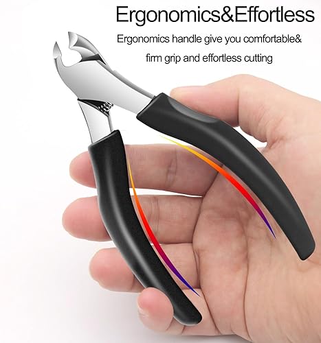 Miniatura 2 de Kit de cortaúñas para podólogos para uñas encarnadas y gruesas, herramientas de pedicura con limas de uñas de los pies, levantador de uñas de los