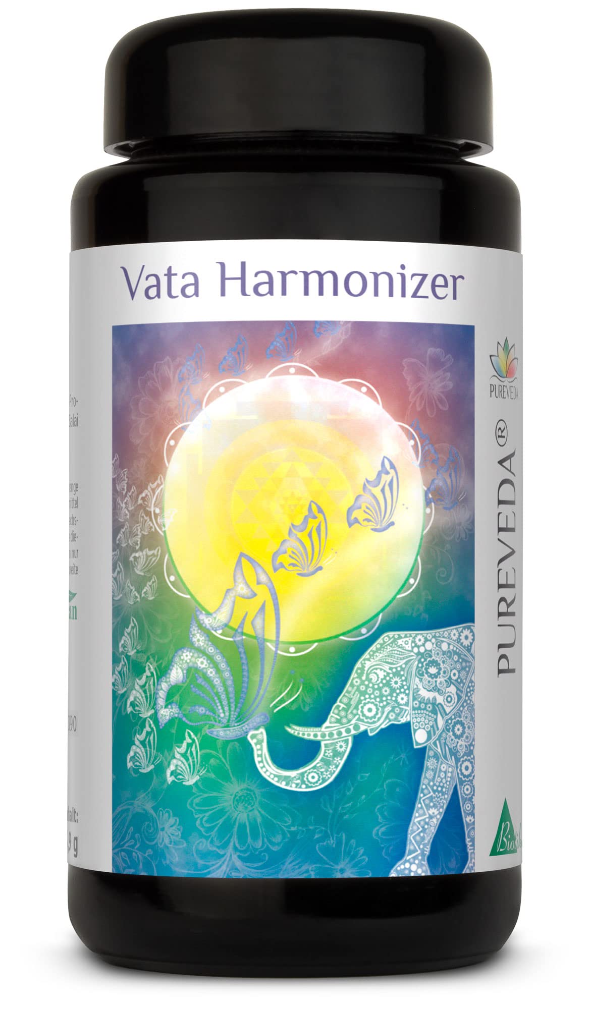 Pureveda Vata Harmonizer - nur natürliche Inhaltsstoffe | Haritaki | Ashwagandha | Salai Guggal [Weihrauch, Boswellia serrata] ohne Zusatzstoffe - von BIOTIKON®