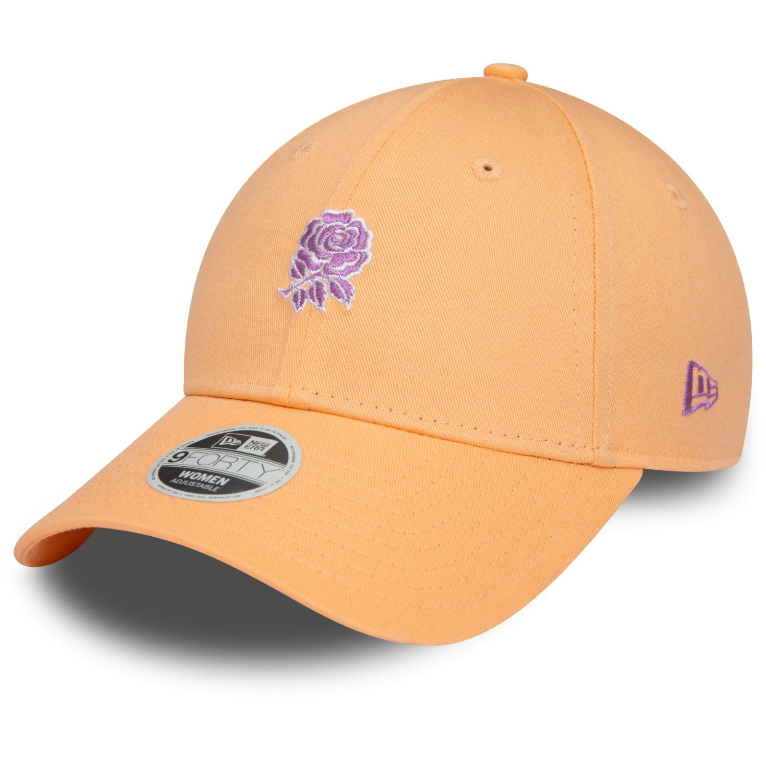 New Era Women's Orange 9Forty Cap - Rugby England Peach