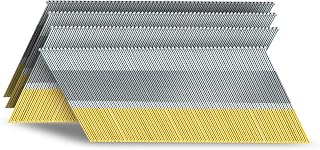 15 Gauge DA Angled Finish Nails, 34-Degree, 2-1/2 Inch 1000-Pack Galvanized, for Pneumatic, Electric Angled Finish Nailer