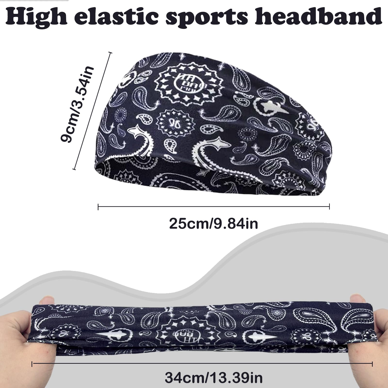 Fascia Capelli Uomo, 4 PCS Fascia Capelli Sport, Fascia Sudore Fronte, Fascia Sportiva Capelli per Uomo e Donna, Fascia Tergisudore per Corsa, Yoga, Ciclismo, Basket