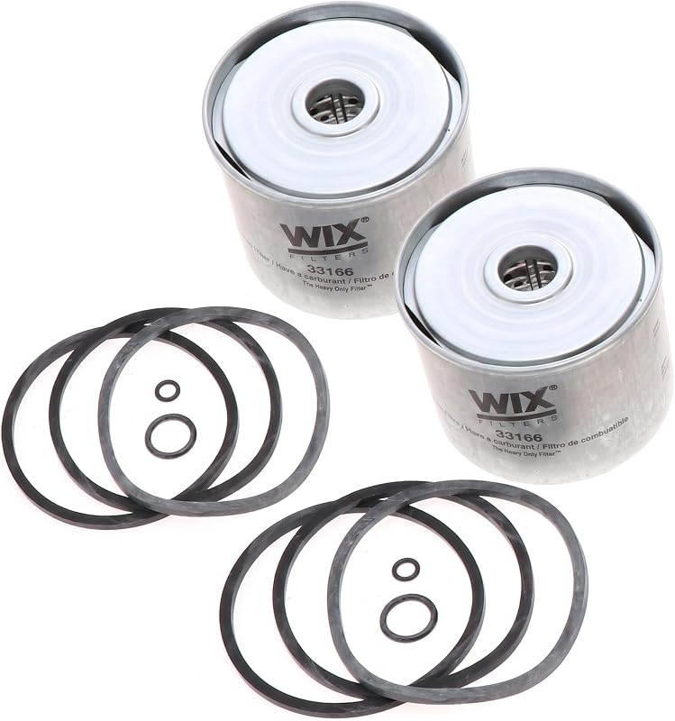 Filtro de combustível tipo cartucho WIX 33166 com canister metálico – Pacote com 2