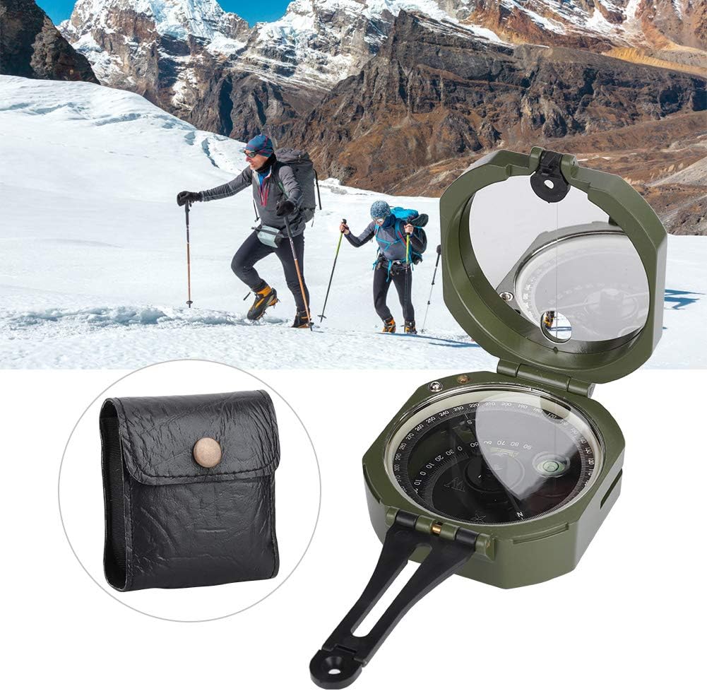 Professional Geological, Outdoor High Accuracy Fluorescent Geological for Geological Exploration, Hiking with Pouch and Strap