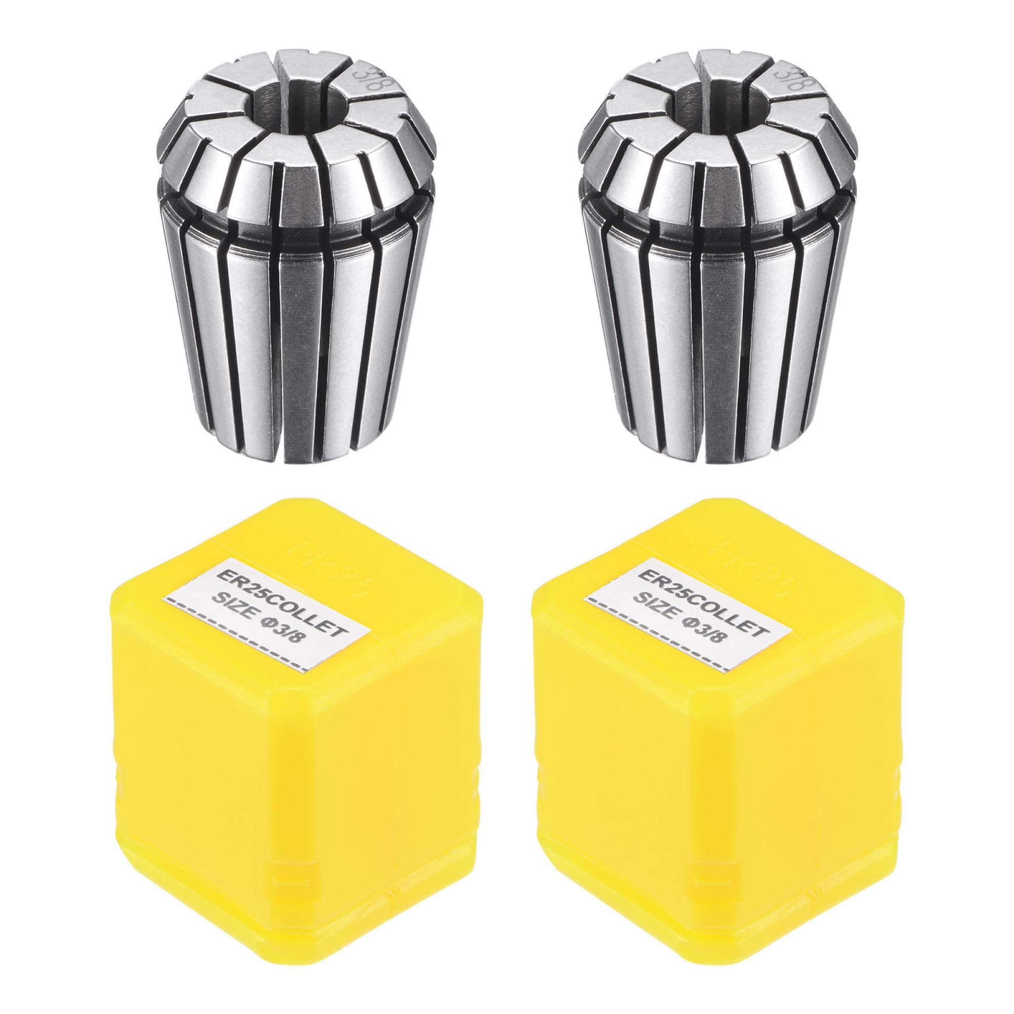 Pince Ressort ER25 3/8 uxcell Évite le Jeu d'Outil pour Machine Gravure CNC x2