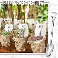 Vista 7 de Zhehao 50 cucharas de pala de acero inoxidable de 6.1 pulgadas, cuchara de postre reutilizable para helado, frutas, café, hogar, restaurante