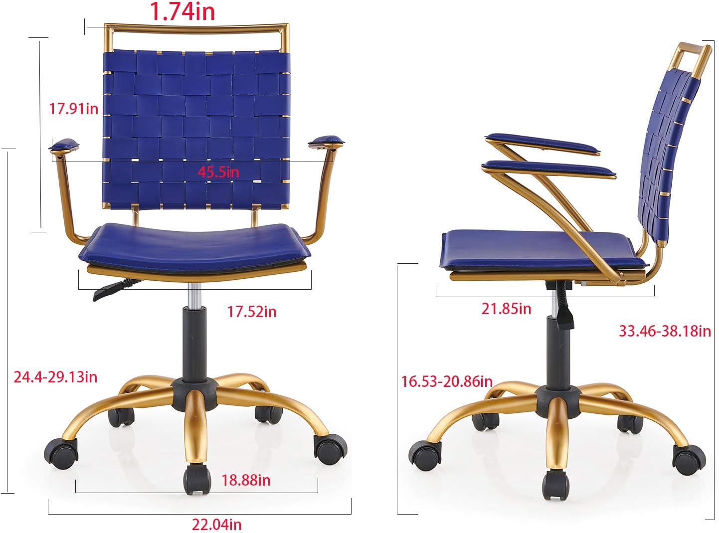 Buy Lux Modern Gold Office Desk Chair Leather Office Chair Buy Lux Modern Gold Office Desk Chair Leather Office Chair