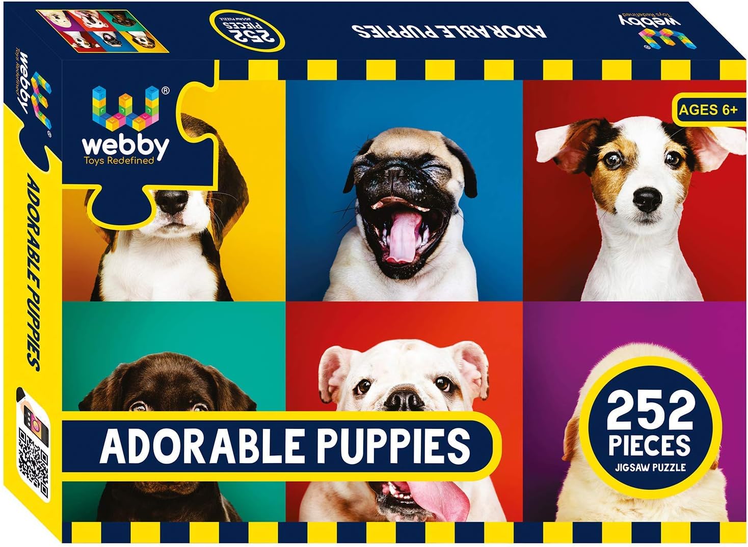 Webby Kids Adorable Puppies Jigsaw Puzzle, 252 Pieces