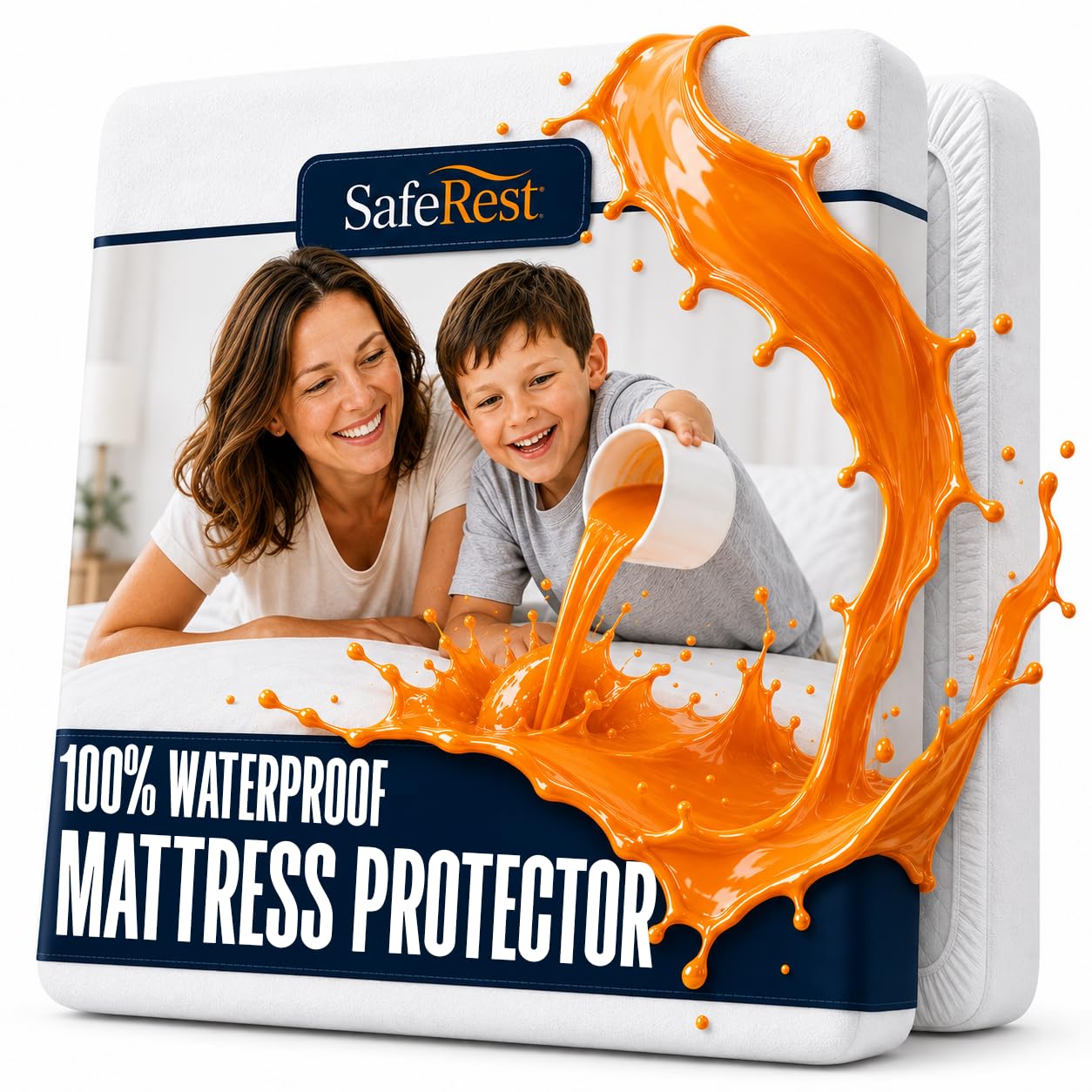 SafeRest Waterproof Queen Size Mattress Protector