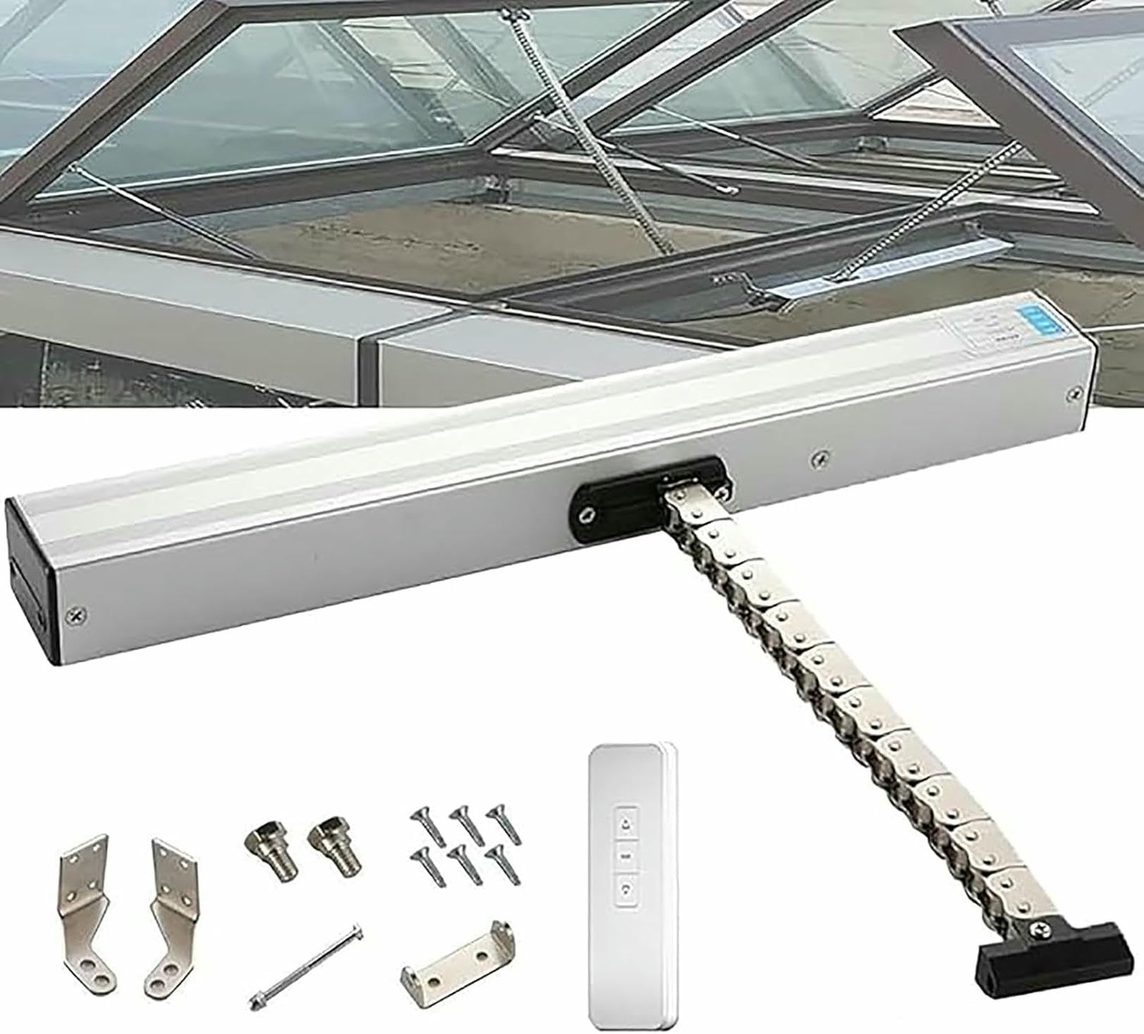 Abridor automático de ventanas motorizadas con cadena