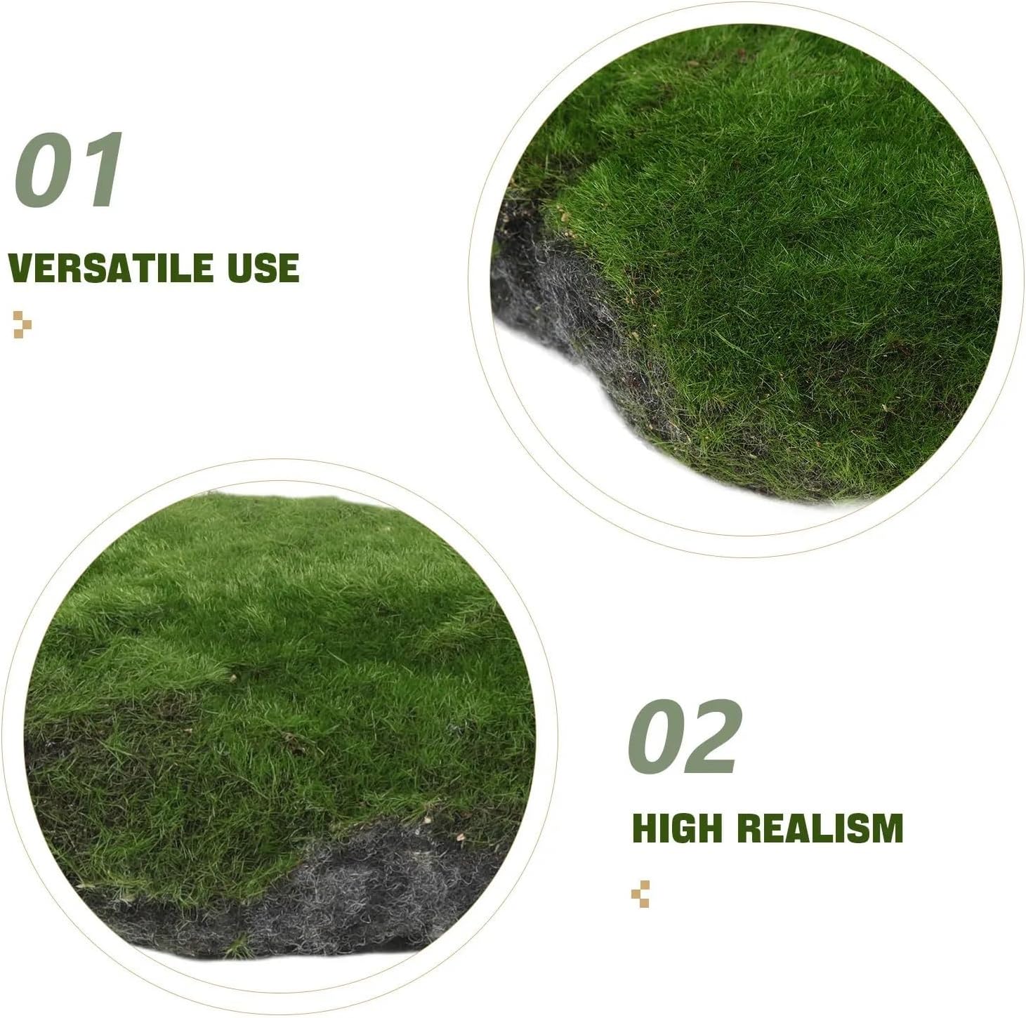 Artificial Moss Rocks Decorative 4 Pcs Fake Moss Stones Decorative Artificial Rocks for Indoor Plants Garden Craft Floral Arrangements and Planter Decoration