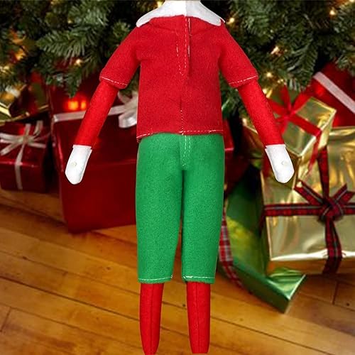 Miniatura 6 de Erweicet Ropa de Navidad Couture Accesorios de Navidad para muñeca elfo (parte superior + pantalones) La muñeca no está incluida