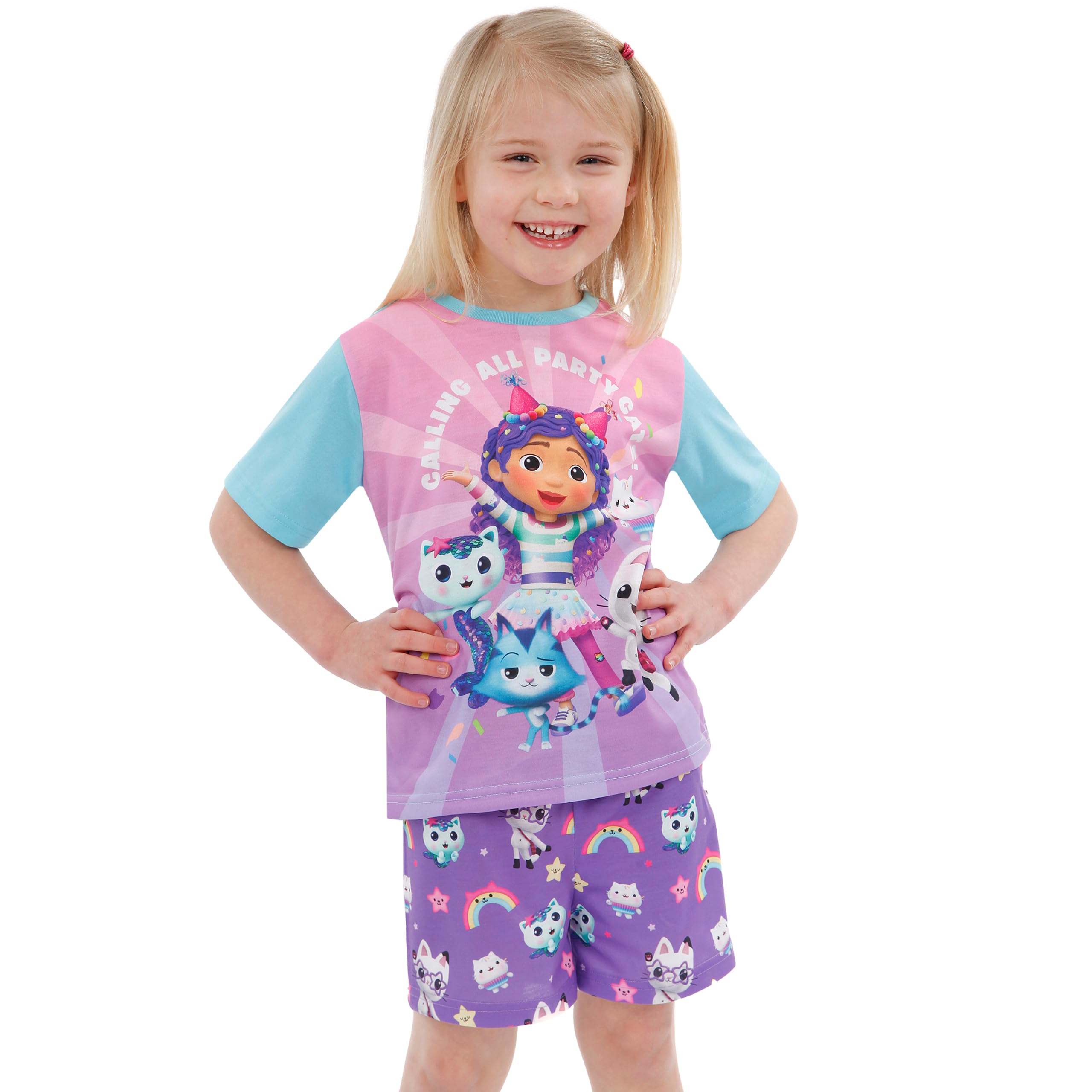 DreamWorks Gabbys Dollhouse Pyjama Fille | Gabby Pyjama Court Fille | Pyjama Maison De Poupée Gabby
