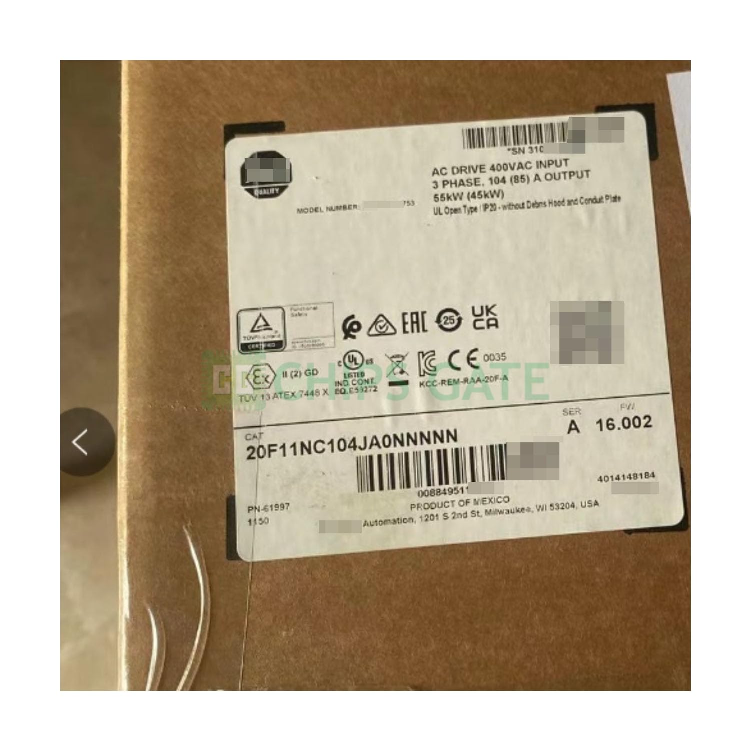 New 1 PCS 20F11NC104JA0NNNNN in Stock 20F11NC104JA0NNNNN