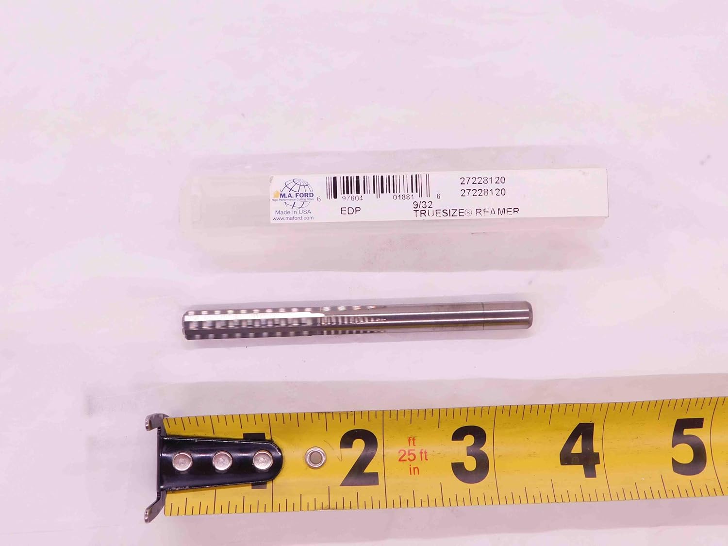 New M.A. Ford 9/32 O.D. Carbide Chucking Reamer Straight 6 Flute .28125 - EA0650AU5
