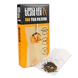 Tiesta Tea Loose Leaf Filters for Brewing, Disposable Infuser for Hot & Iced Drinks, Easy-Fill Steeper, Unbleached Paper, Single-Cup Infuser for Loose Leaves, 100 Empty Bags