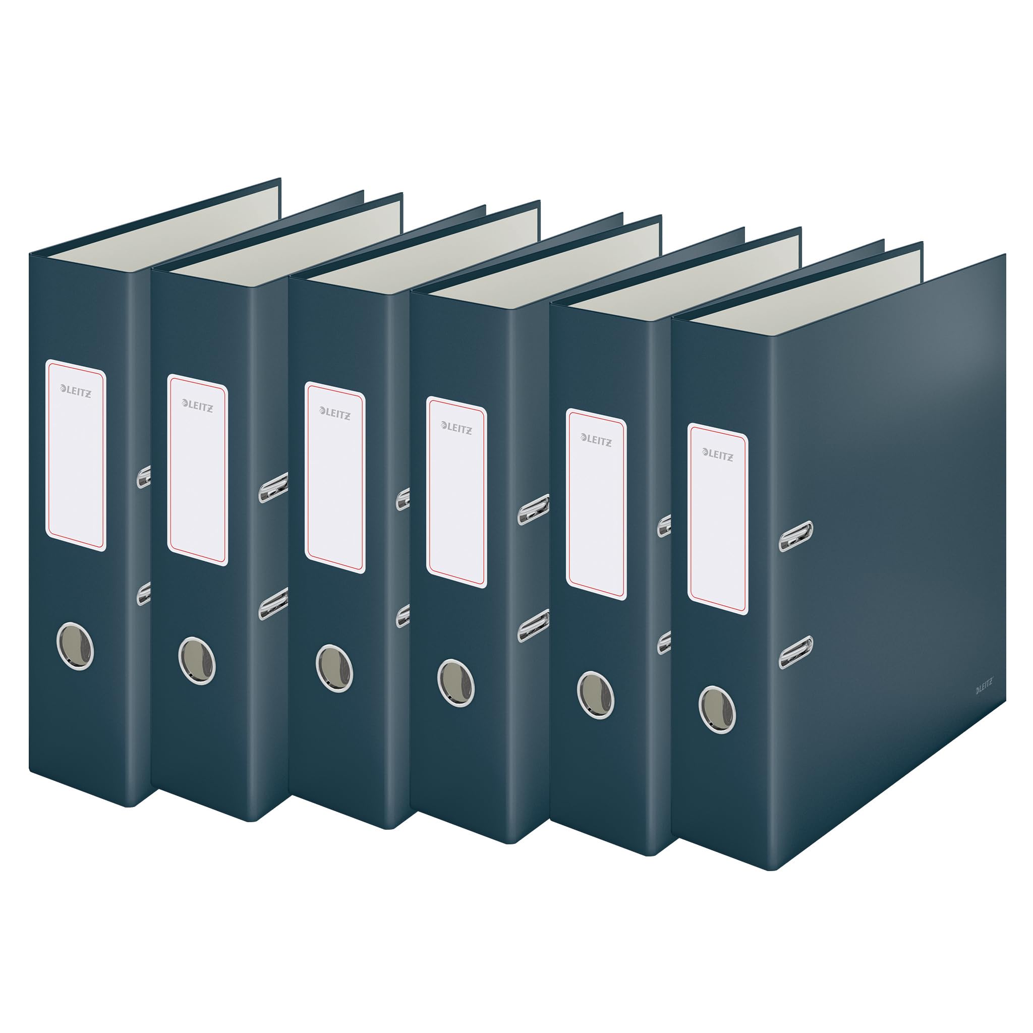 Leitz Lever Arch File 180 Cosy A4 80mm Velvet Grey (Pack 6) - 10610089