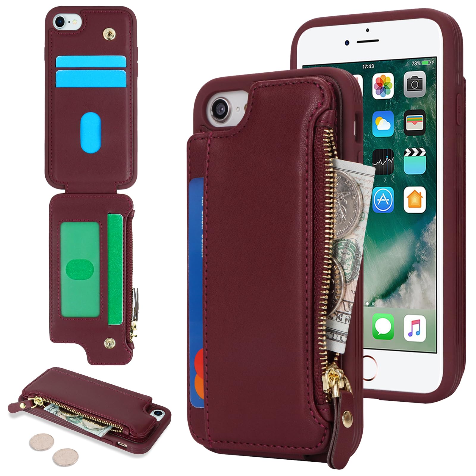 Per Cover iPhone SE 2020 custodia per iPhone SE 2020 Cover custodia antiurto in fibra di carbonio TPU per iPhone 7 8 Plus 11 12 Pro Max Fundas  202192403