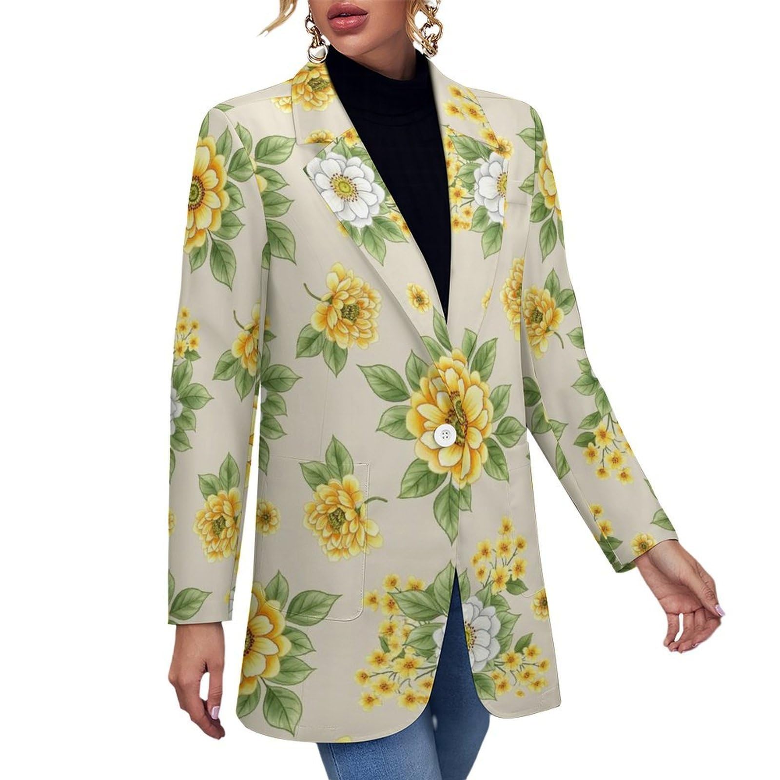 Womens Blazers Lightweight Open Front Cardigan Casual Long Sleeve Jackets
