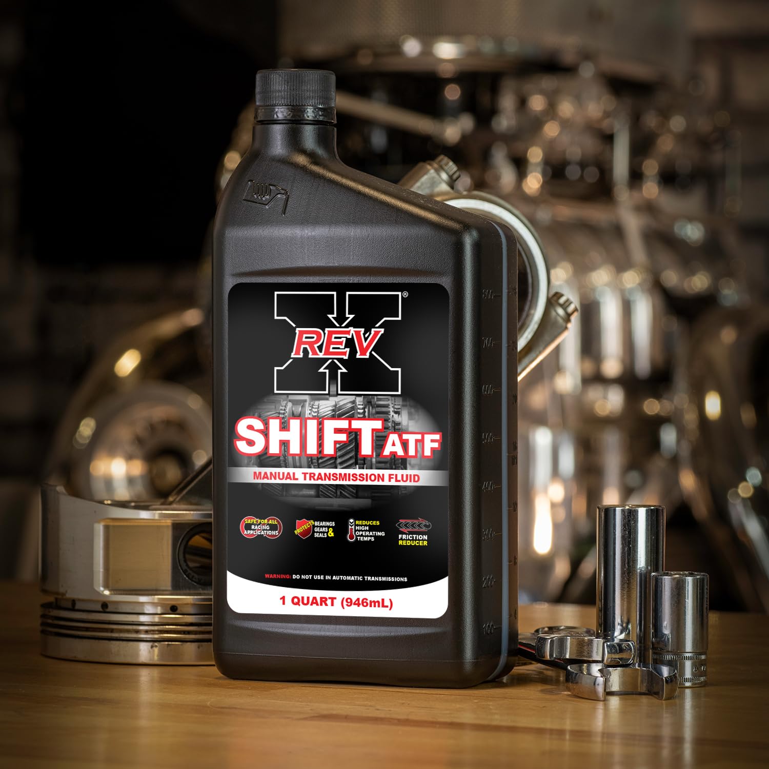 REV-X Shift+ ATF Manual Racing Transmission Fluid - 1 qt.
