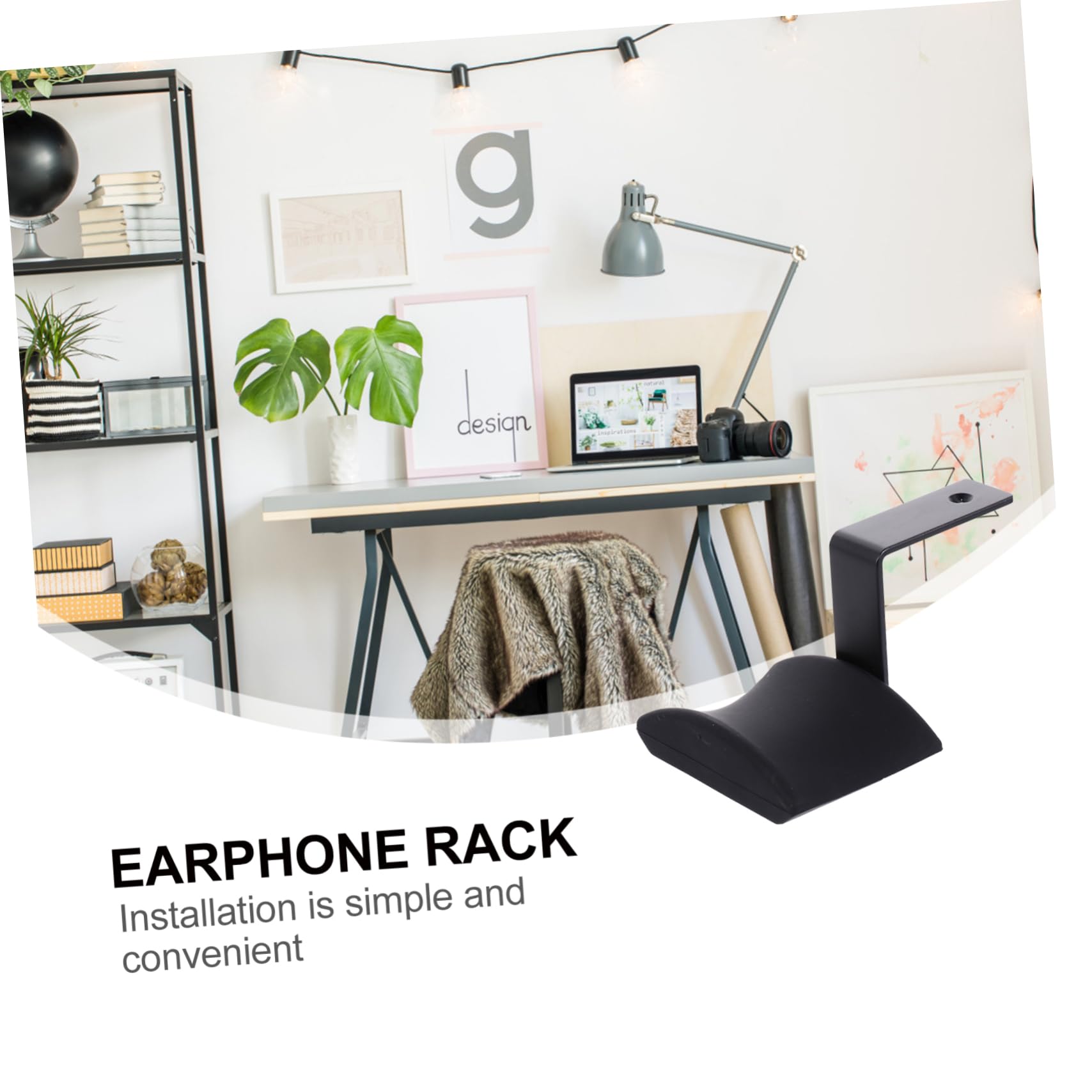 Hemobllo 3 Soportes para Auriculares De Escritorio con Adhesivo Sin Rastro para Uso En Casa Y Oficina.