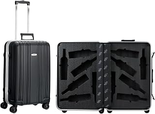 Wine Bottle Suitcase Aluminum | Holds 12 Standard 750 ML Bottles | Universal Airplane Luggage Case, TSA Approved Wheeled Bag For Professionals & Consumers, Gift For Wine Lovers, Connoisseurs (26 IN)