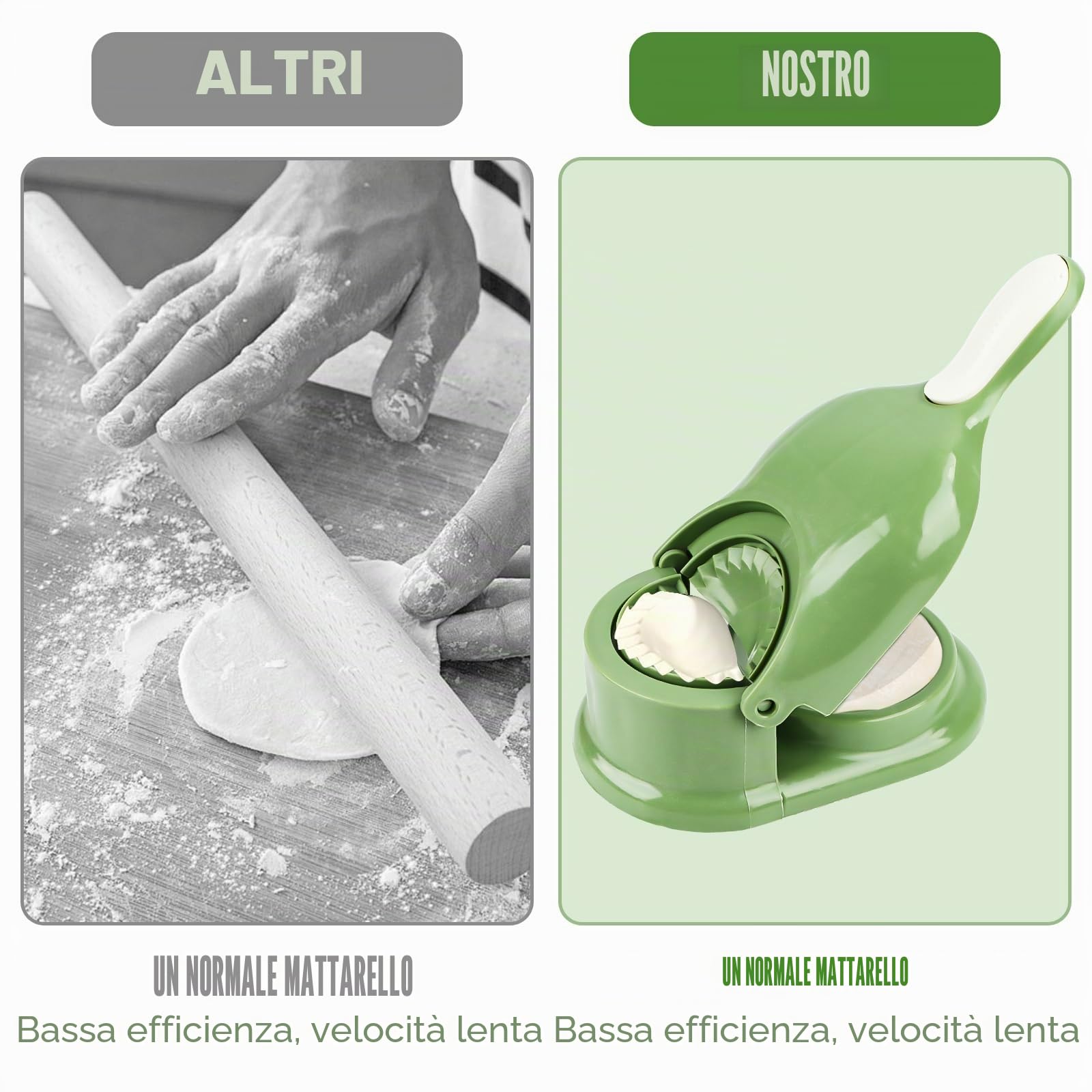 Dumpling Maker, formina per pasta, 2 in 1, Gyoza Maker, formine per ravioli manuali, per cucina Dumpling, ravioli, fare