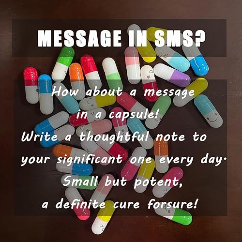 Miniatura 4 de Calonge Linda cápsula DIY carta mensaje en una botella de vidrio, notas encantadoras regalos para parejas para él, su novio, novia, mamá,