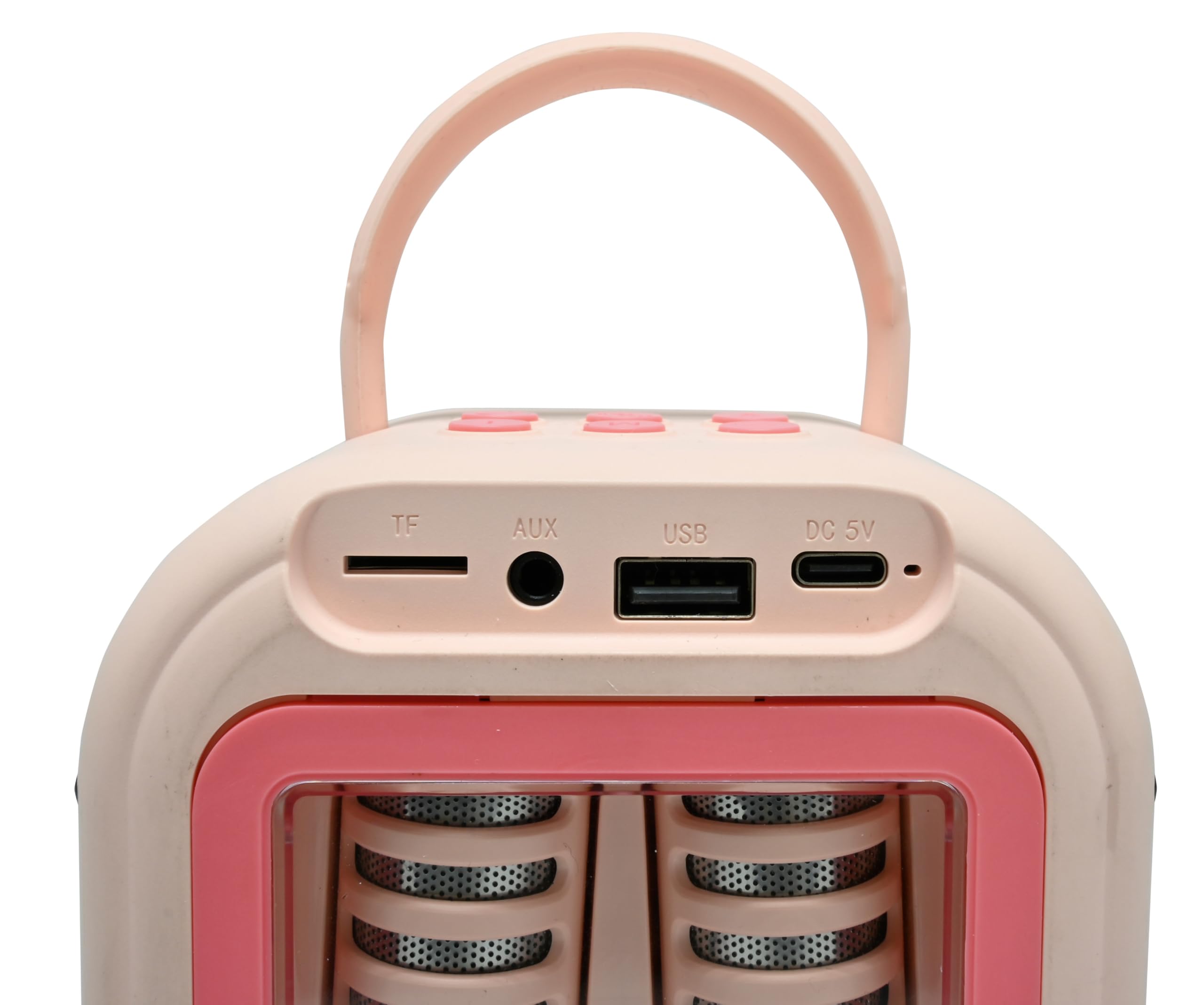 Lexibook, Altavoz Karaoke Inalámbrico, BTC030PK | 2 micrófonos inalámbricos, batería recargable, diseño portátil, rosa