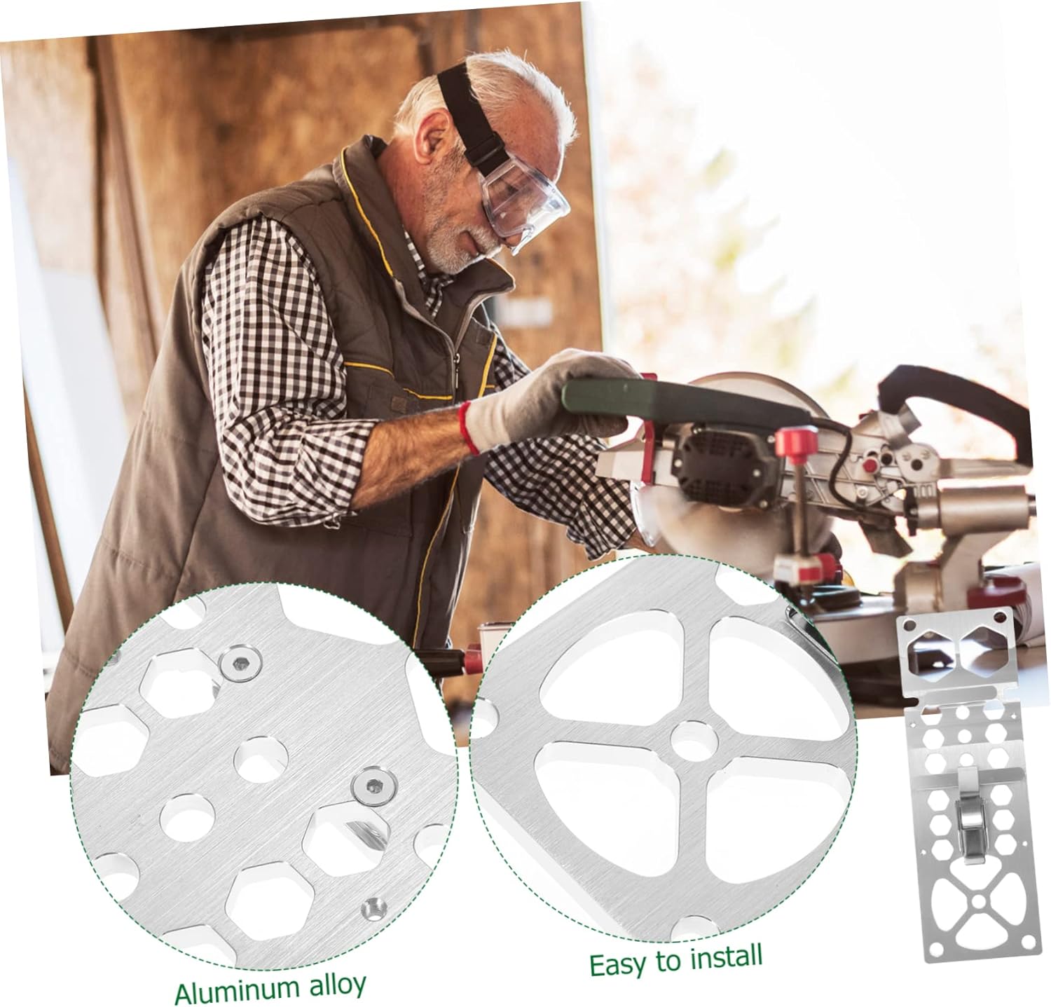 Circular Saw Track Guide Right Angle Rail Angle Guide Rail for Track Saws Compatible