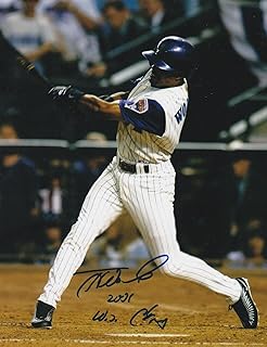 TONY WOMACK ARIZONA DIAMONBACKS 2001 WS CHAMPS ACTION SIGNED 8x10 - Autographed MLB Photos