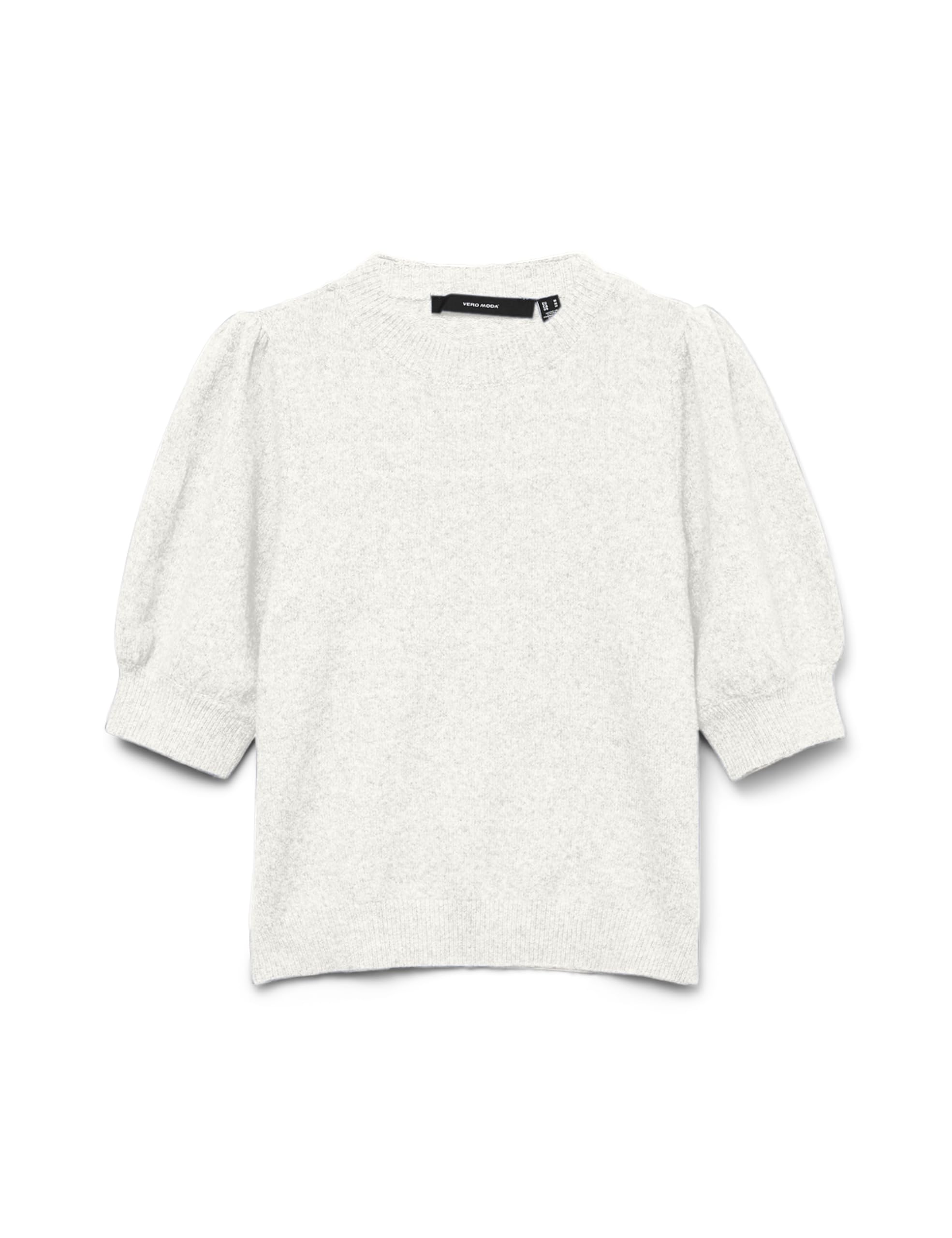 Vero Moda Crew Neck Jumper With 3/4 Length Sleeves Women's White Medium