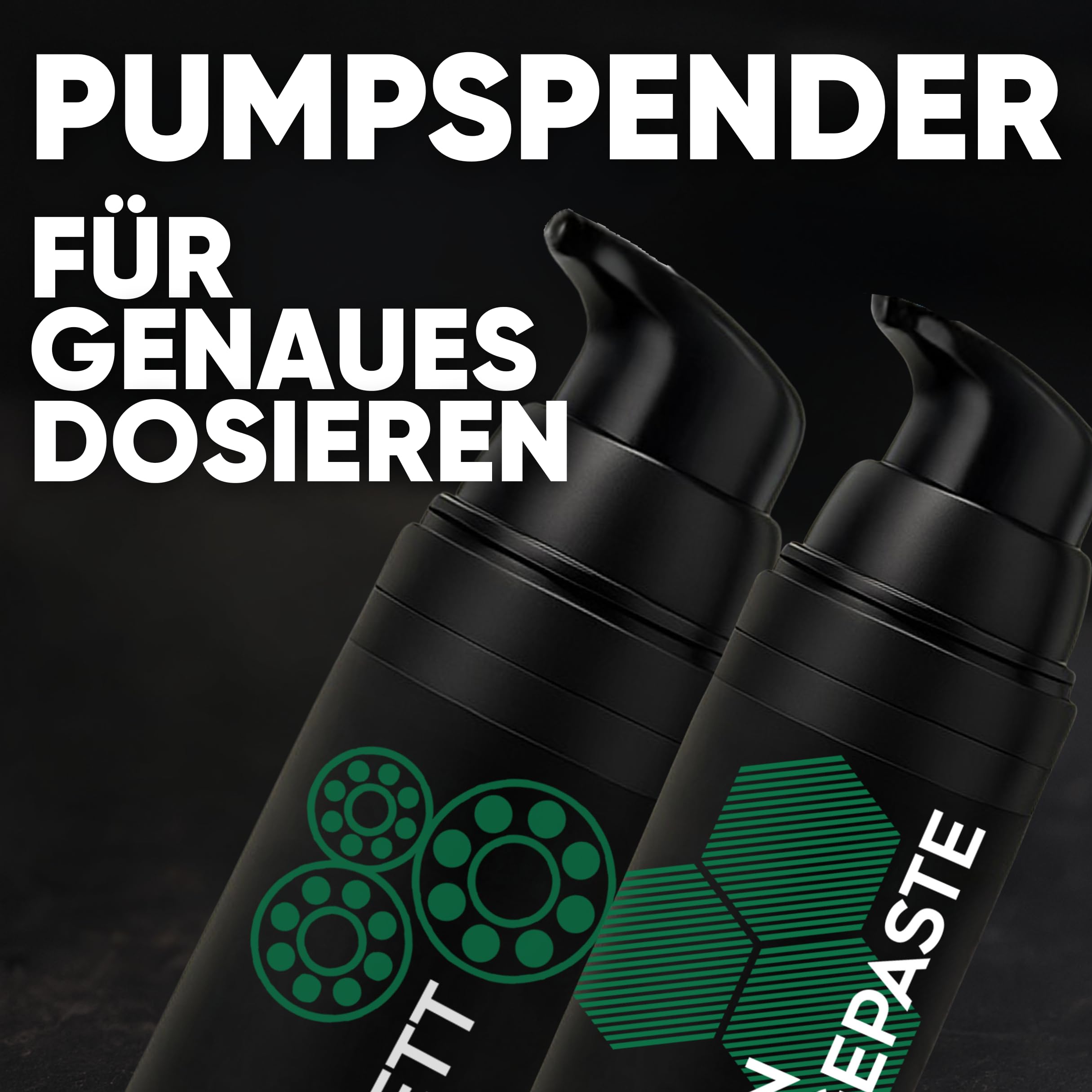 24SENDIT Fahrrad Carbonpaste & Lagerfett Set – je 50 g im Pumpspender | Ideal für Montage & Wartung – stoppt Knacken, garantiert Schmierung & Schutz – für Fahrrad & E-Bike, Made in Germany