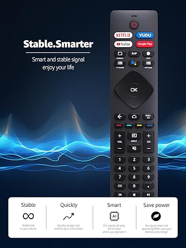 Miniatura 4 de NH800UP RF402A-V14 - Control remoto de voz de repuesto para Philips Android TV 43PFL5604F7 43PFL5704F7 50PFL5604F7 50PFL5704F7 55PFL5604F7