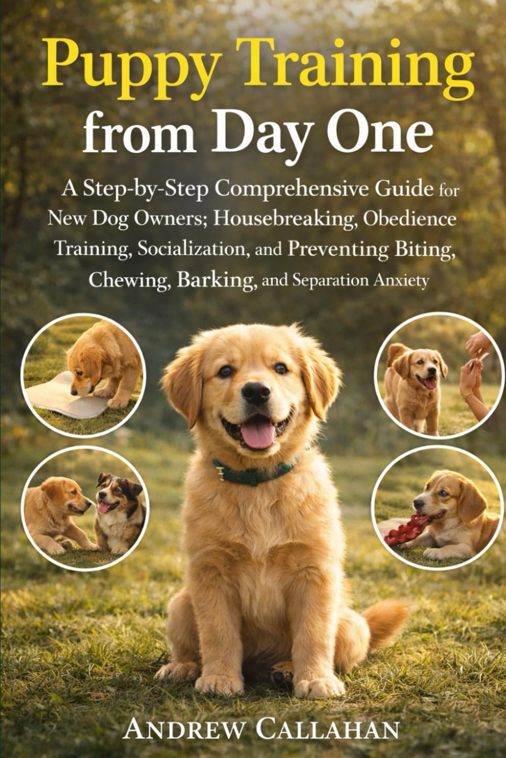Puppy Training from Day One: A Step-by-Step Comprehensive Guide for New Dog Owners; Housebreaking, Obedience Training, Socialization, and Preventing Biting, Chewing, Barking, and Separation Anxiety.