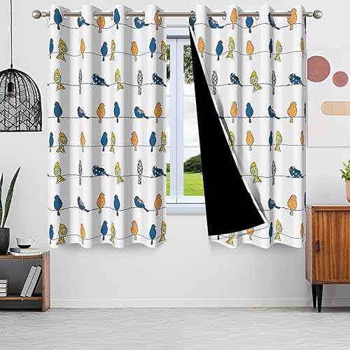 Miniatura 19 de Cortinas opacas de cascada con estampado 3D de ventana de paisaje natural, cortinas para sala de estar, panel de cortina de río con ojales aislados