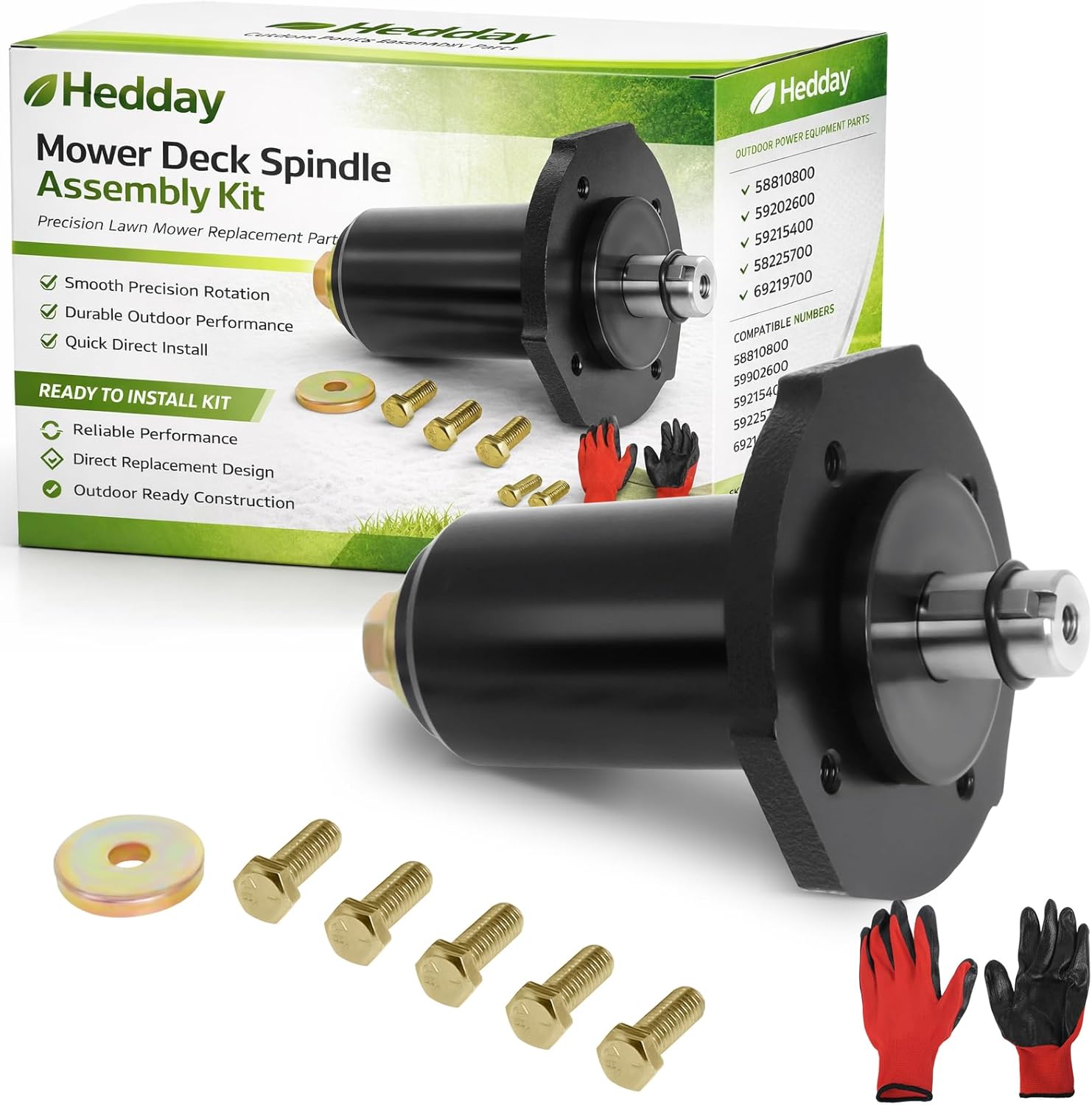 58810800 69219700 Spindle Assembly Compatible with Gravelyy Arienss Gravelyy Pro-Turn 252 260,Pro-Master, Mower Deck Spindle Replace Part 59202600 59215400 59225700 ZT2760HD 59202600