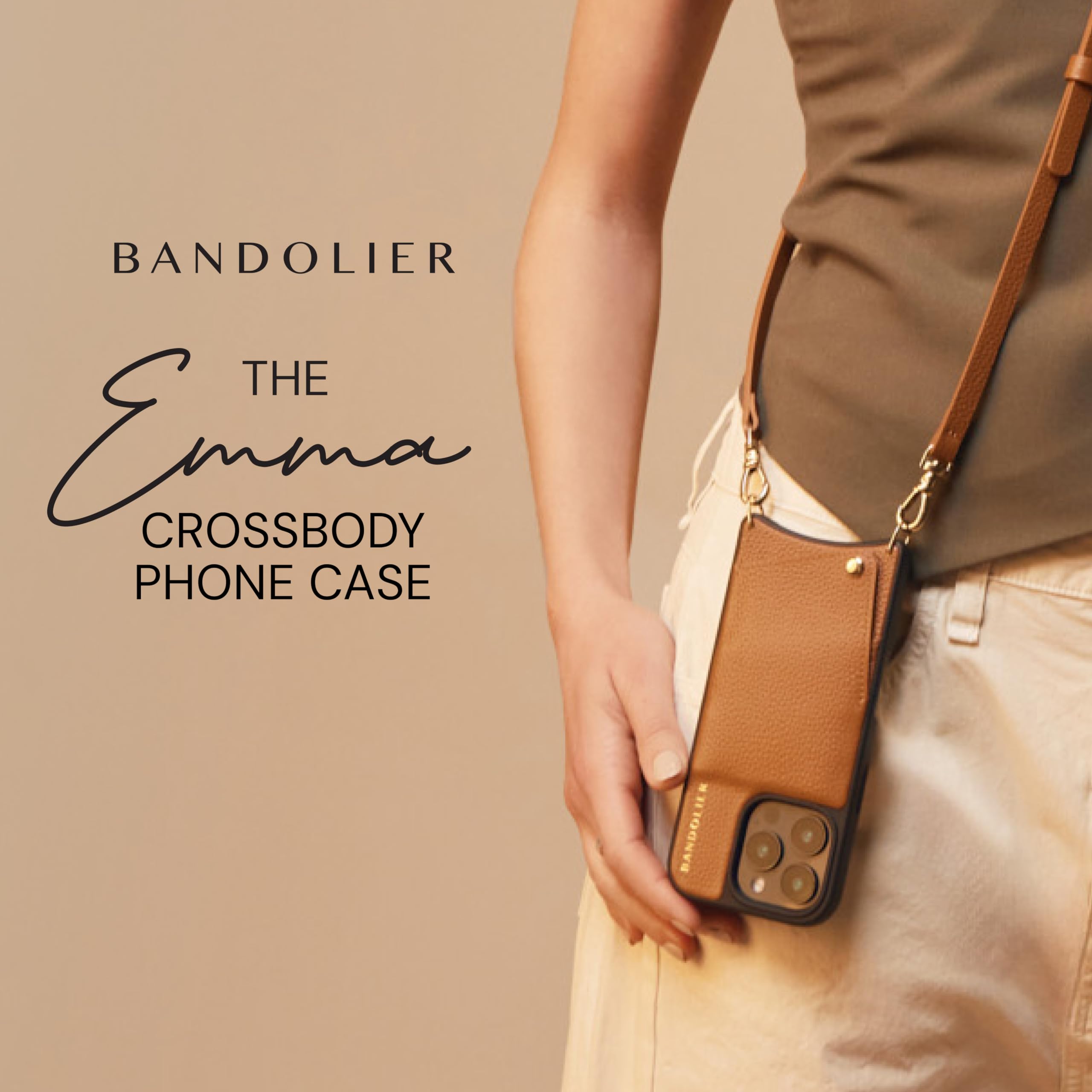 iPhoneアクセサリー BANDOLIER Emma gold iPhone 16 Pro 6.3 Amazon.com: Bandolier Emma Crossbody Wallet Phone Case for iPhone