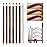 LSxia Waterproof Eye-Brow Pen-cil Set, Pull Cord Peel-off Eyebrow Pencil Microblading Eyebrow Pen Supplies Kit, White Eye-Liner Pencil and Eyebrow Tool Tattoo Makeup (6+1 Brown+Dark Brown+Light Brown)