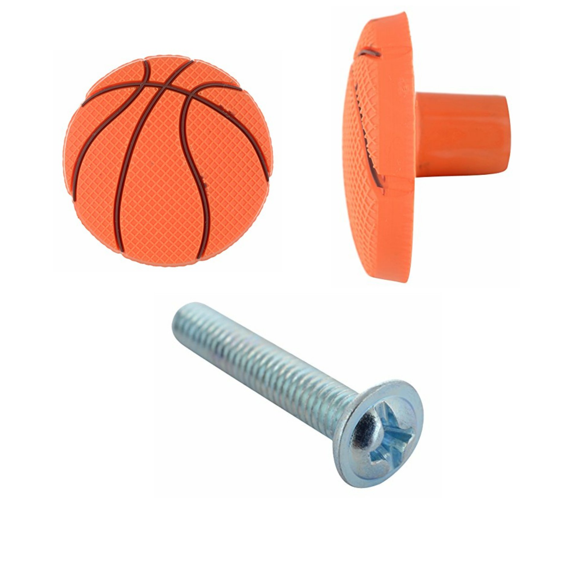 Alfa Children Knob Ball Toy Shape Rubber Drawer Handle (3 x 3 cm, Multicolour)-image-23