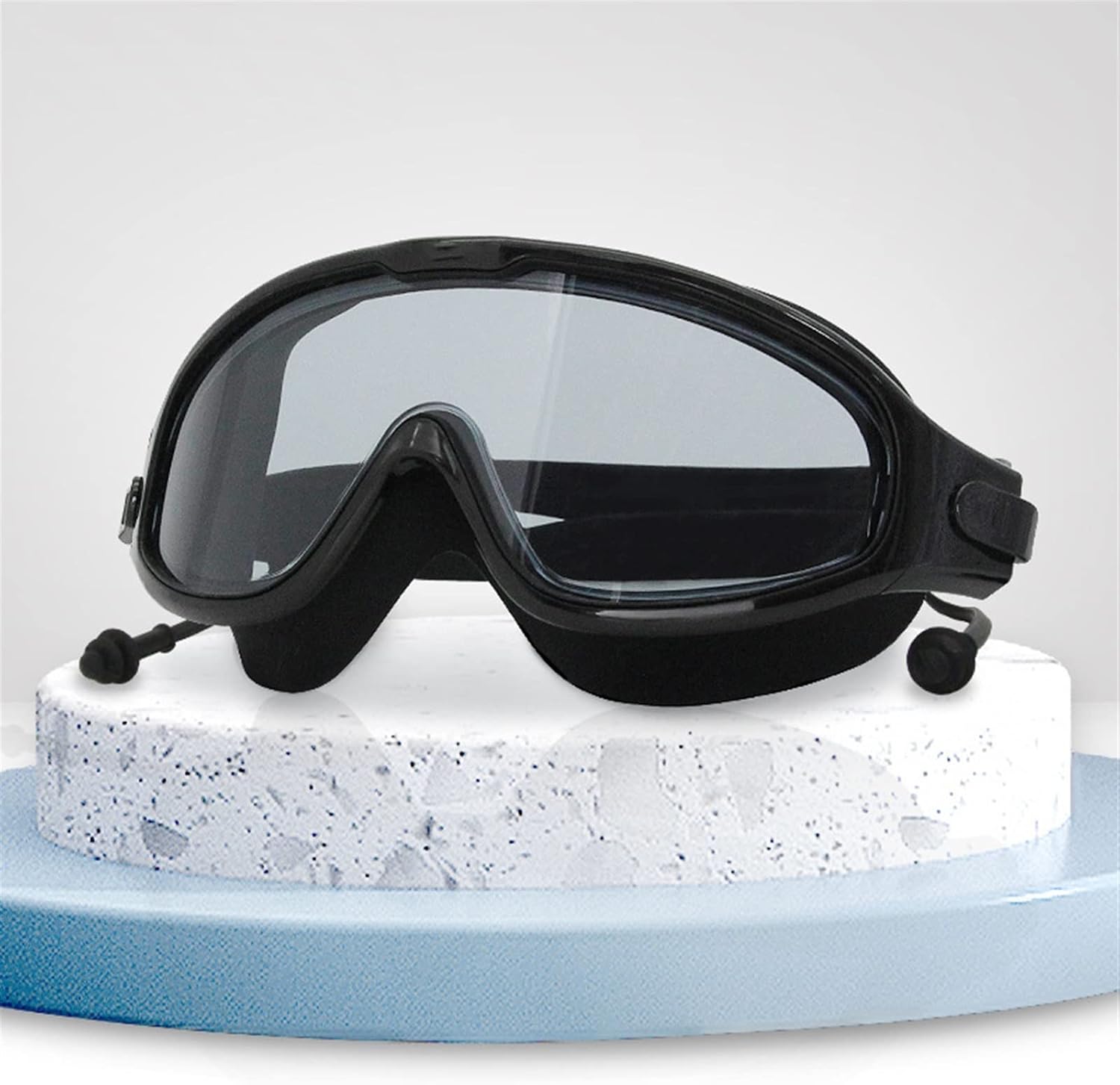 スイミングゴーグル 大人用 防水 Lサイズ 水泳 ダイビングマスク アイウェア 調節可能 プールメガネ