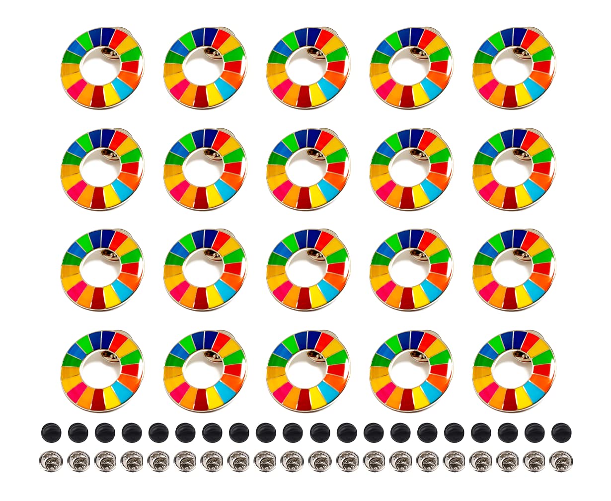 Amazon | SDGs バッジ (20個セット) SDGs バッチ ピンバッジ