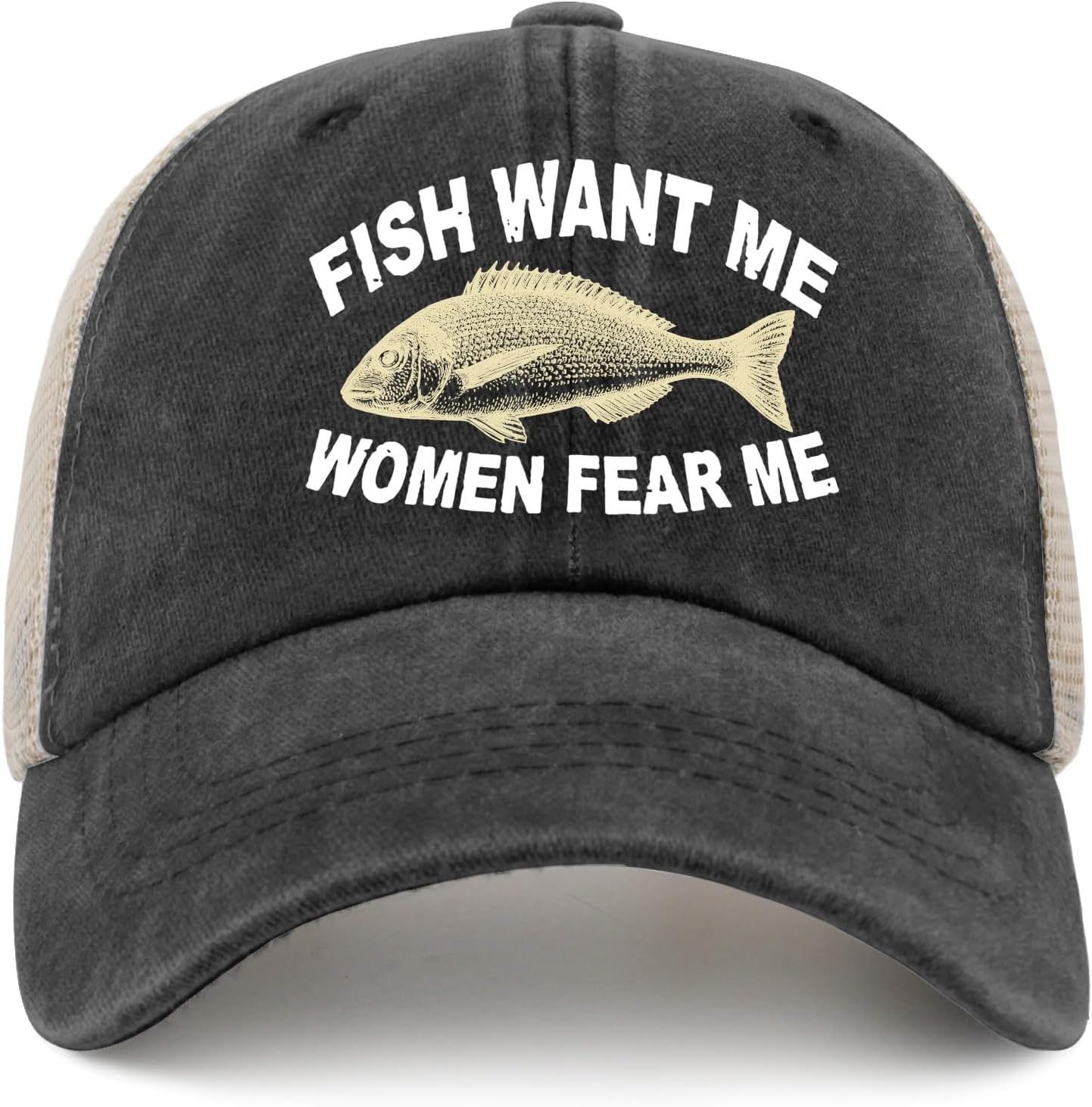 Hat Women Want Me Fishes Fear Me Hat for Women Dad Hats Trendy Caps