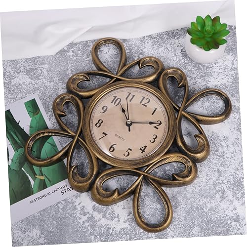 Miniatura 4 de Reloj de pared silencioso con esfera dorada, decoración de habitación, reloj de pared grande y moderno para el hogar