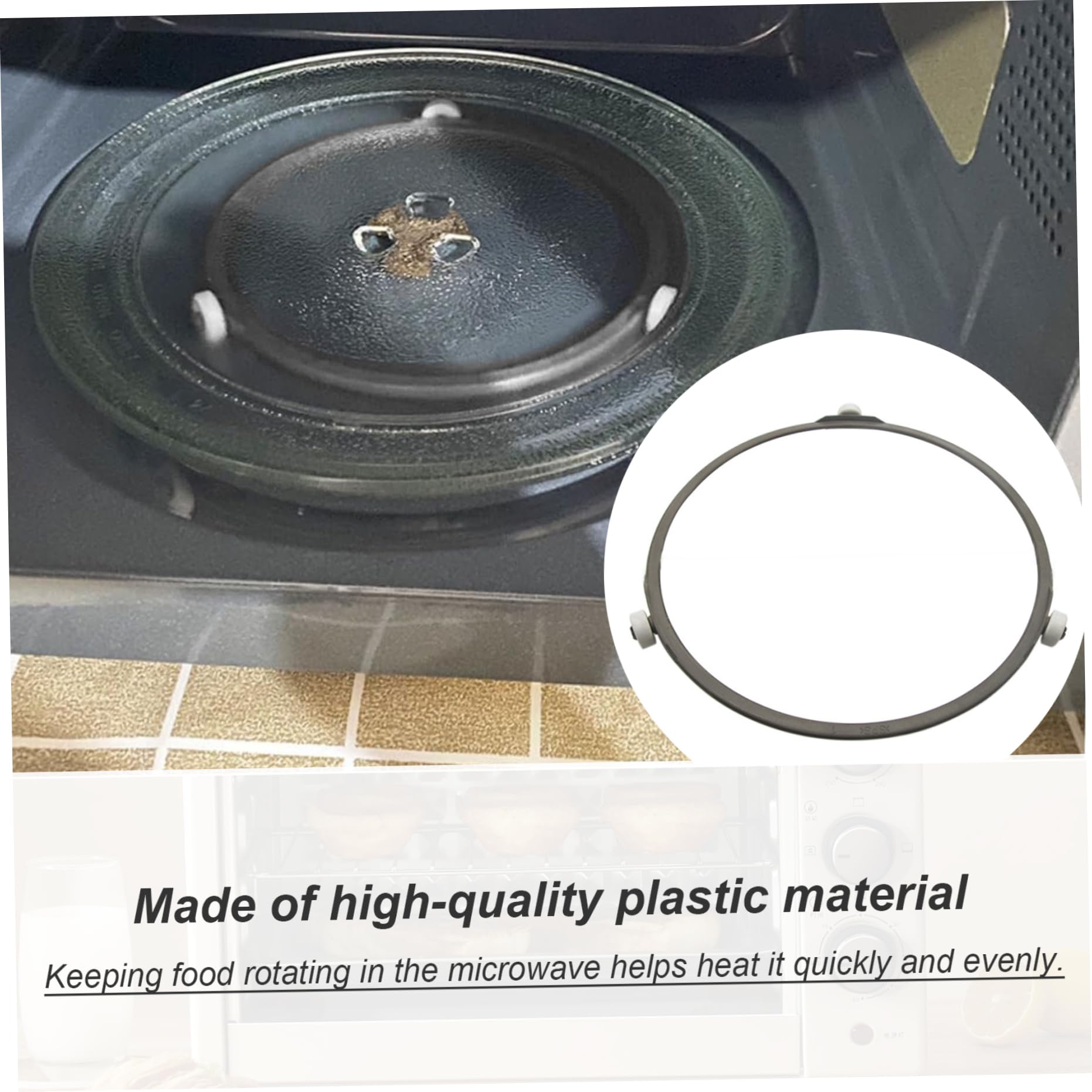 Plateau En Verre Pour Micro-ondes Whirlpool 360 Mm - Pièce D'origine Remplacement